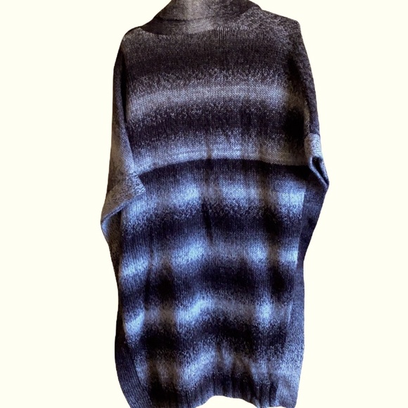 BCBGMaxAzria Oversized Cape/Poncho/Wrap Wool Blend Sweater in Brown Ash - medium - Picture 8 of 16